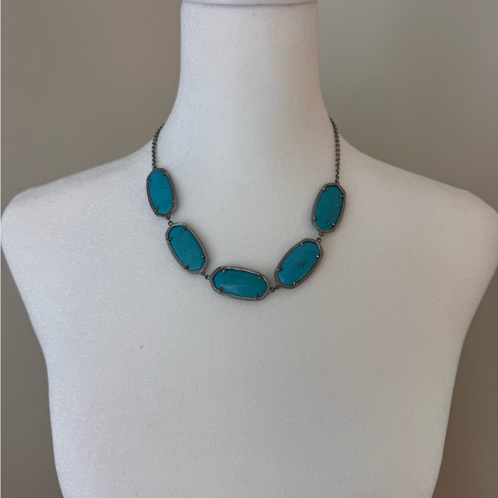 Kendra Scott Valencia necklace in turquoise